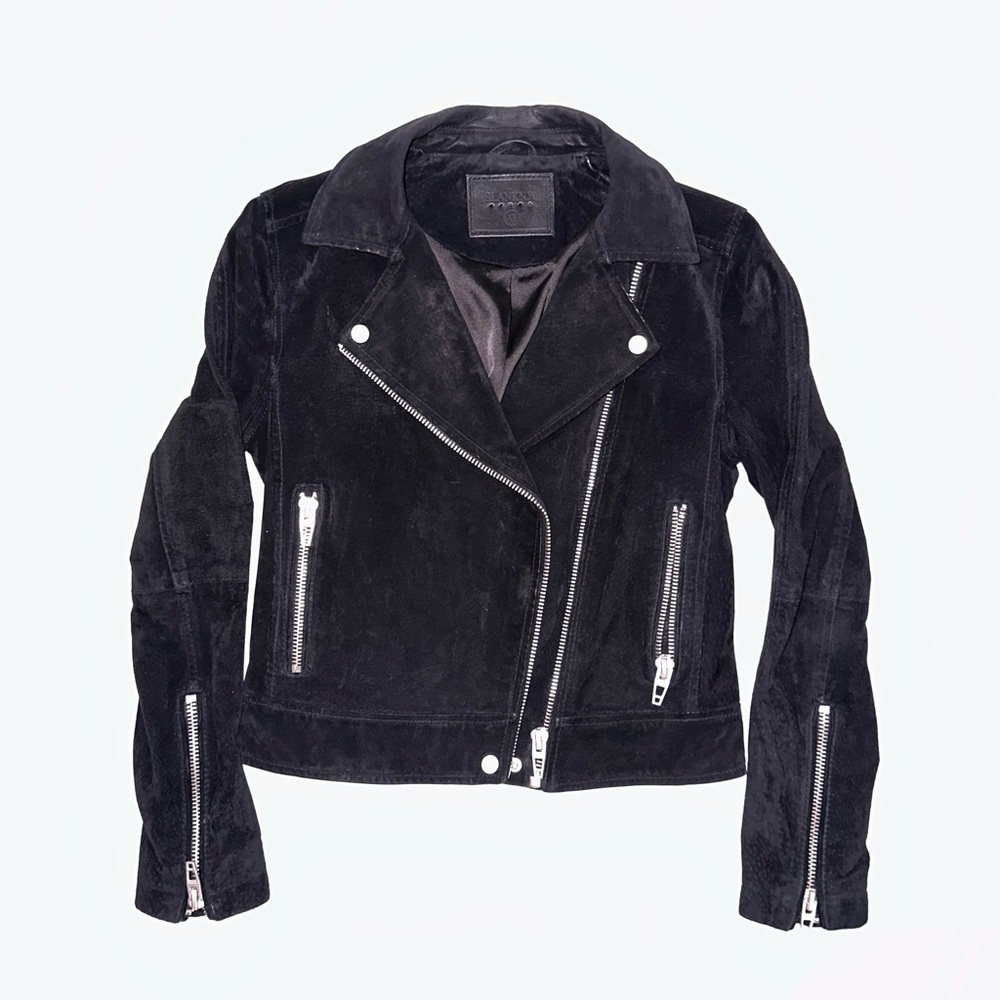 Blank NYC Black Suede Leather Jacket